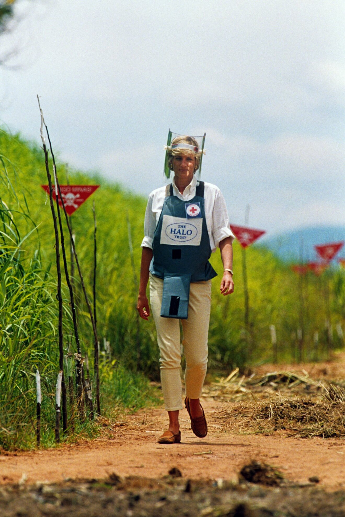 Diana i Angola 1997