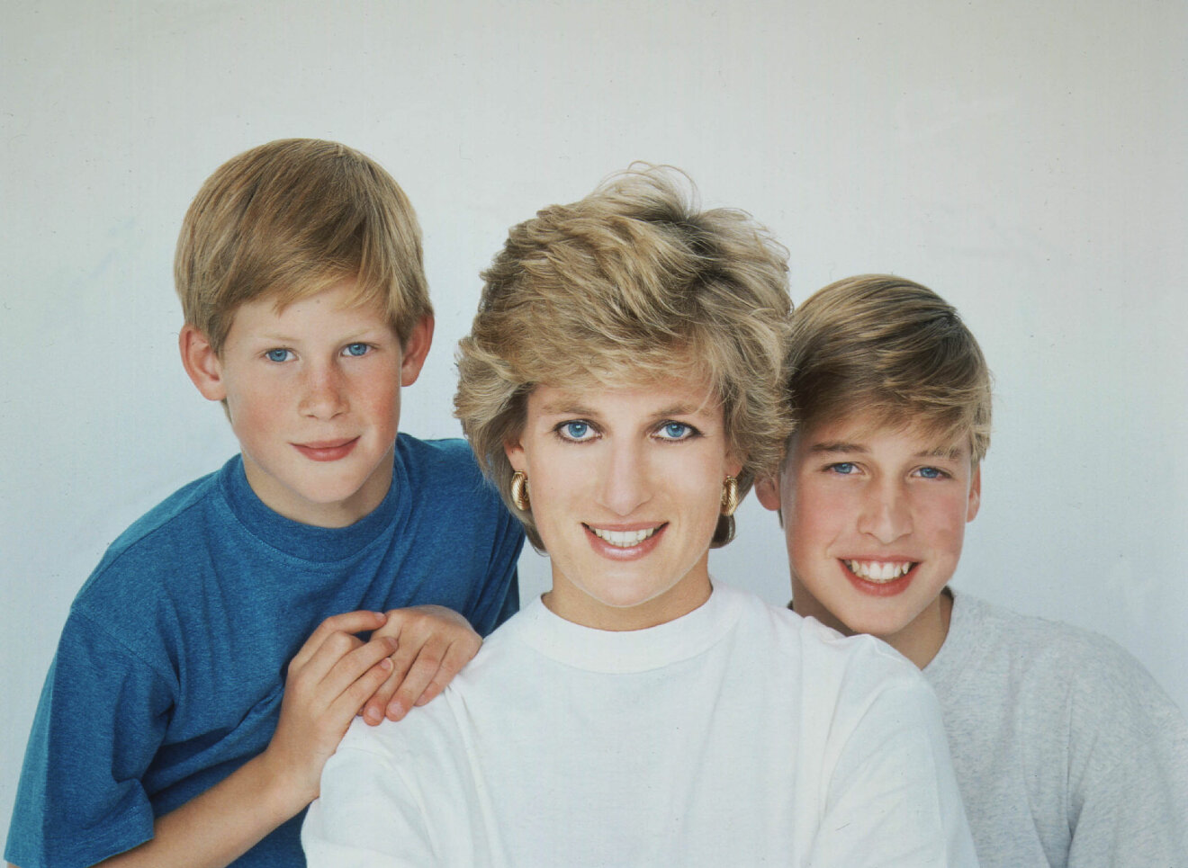 Prins Harry, Diana och prins William