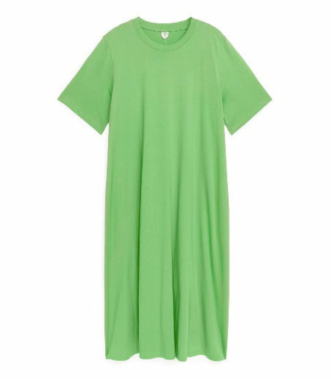 grön t-shirtklänning