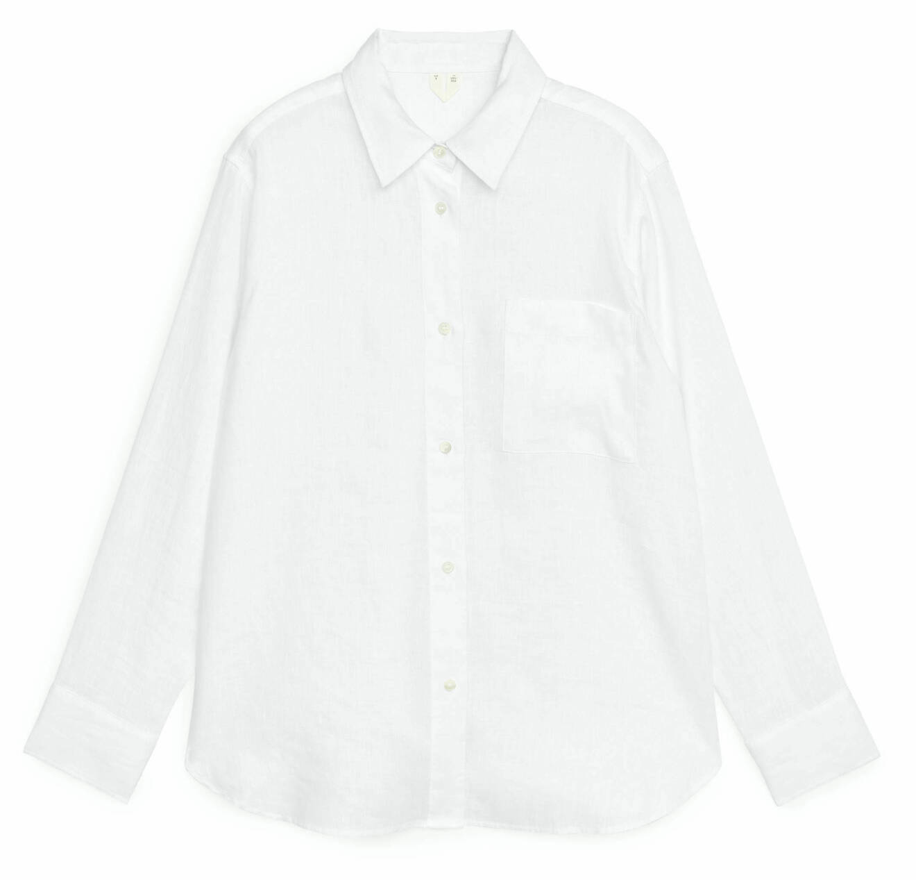 vit linneskjorta från arket.
