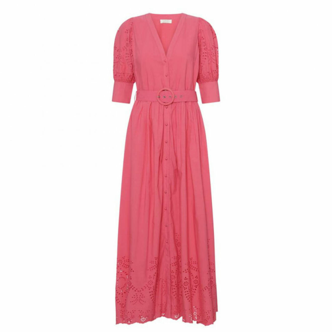 bohemisk rosa klänning till sommaren 2021
