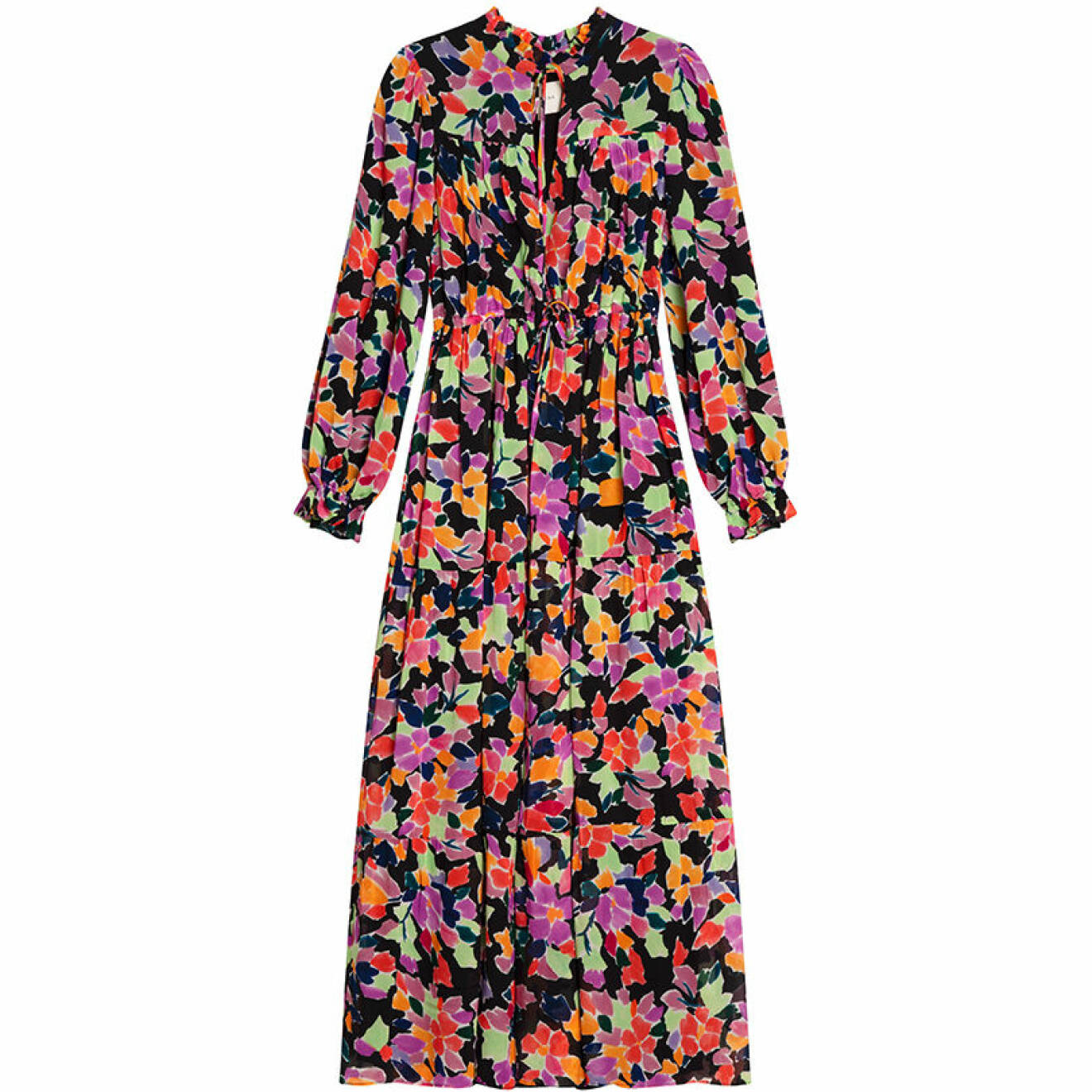 By Malina höst 2021 – mönstrad lång klänning