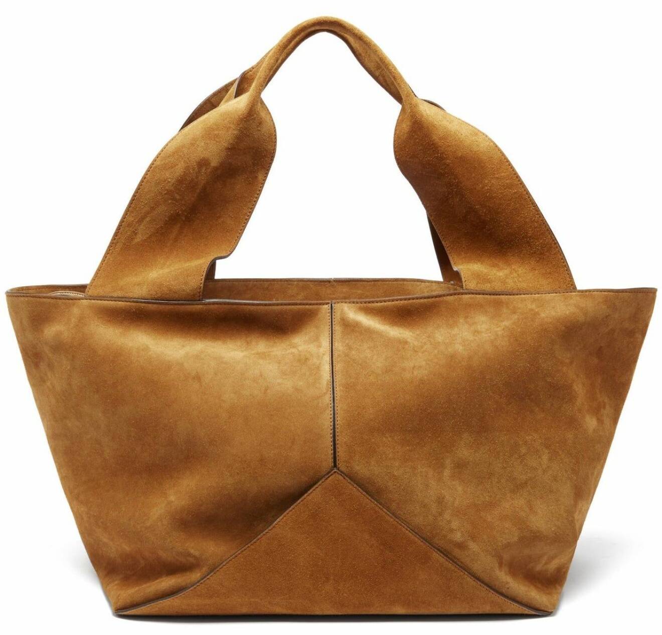 brun väska från Metier i brun mocka.