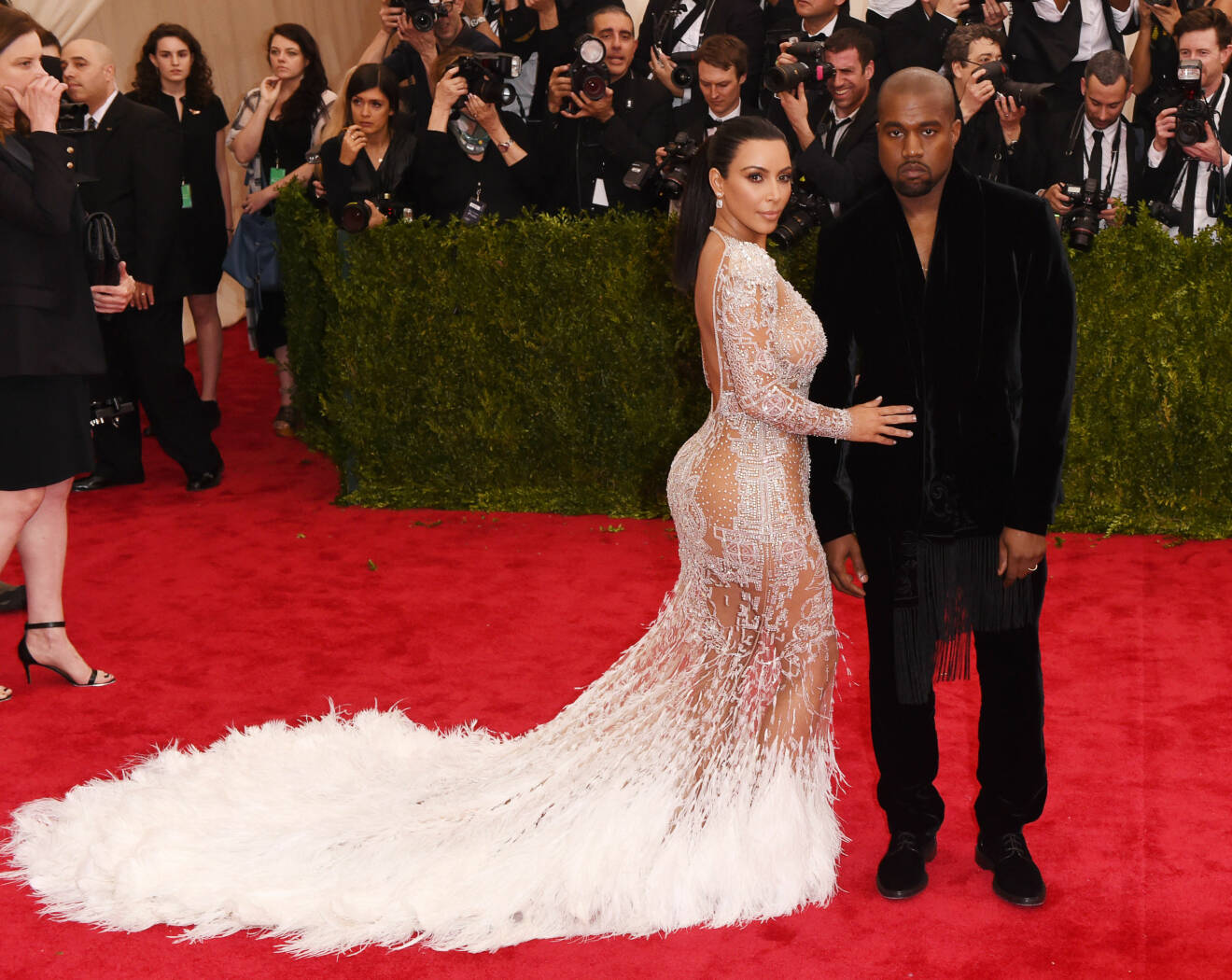 Kim och Kanye på Röda mattan Met 2015