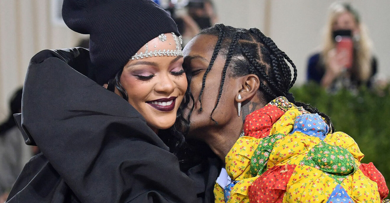 Rihanna och Asap Rocky på Metgalan 2021