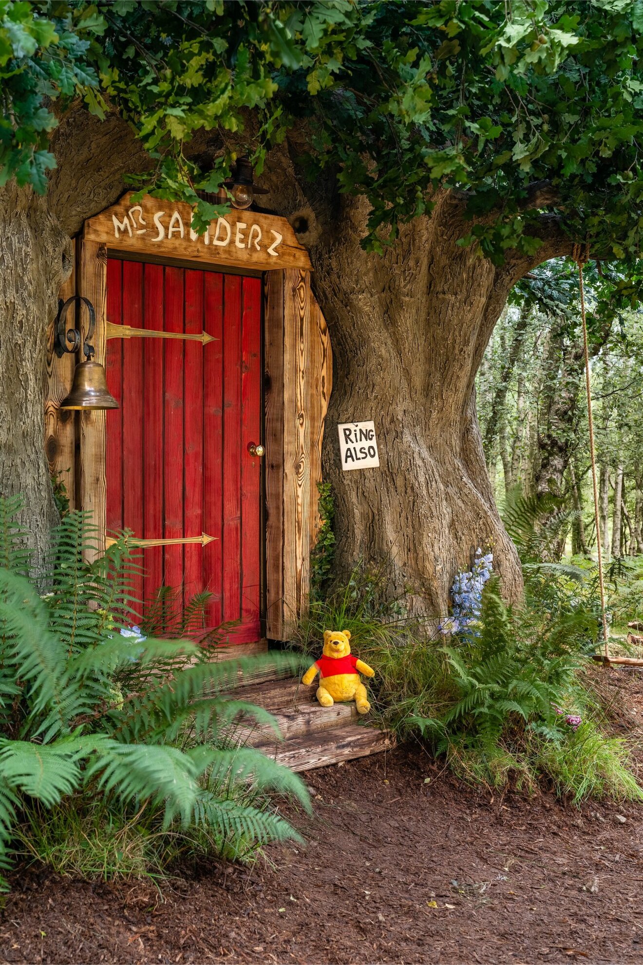 Dörren till Nalle Puhs hus på Airbnb