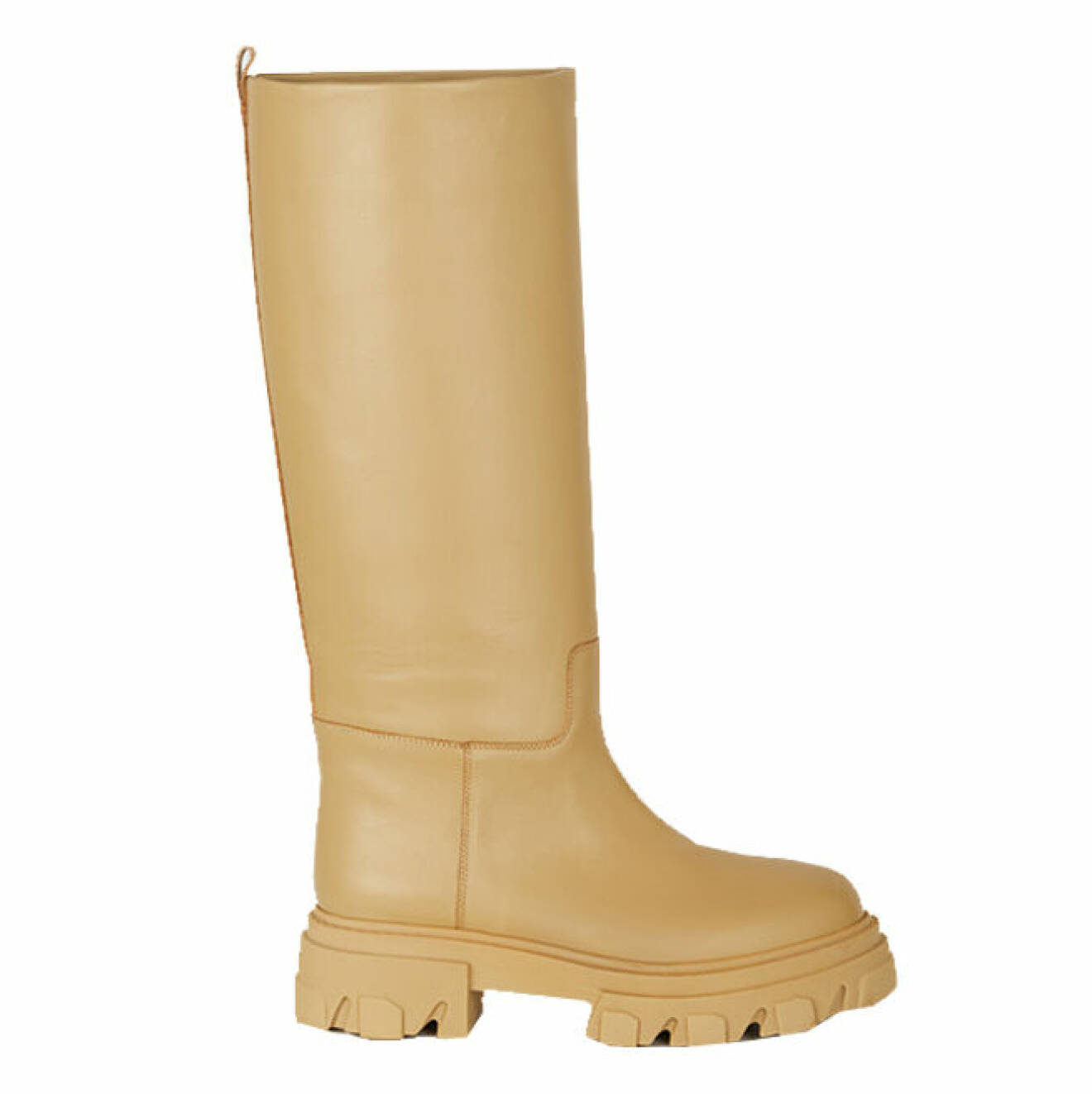 beige chunky boots i läder från Gia x Pernille Teisbaek hösten 2021