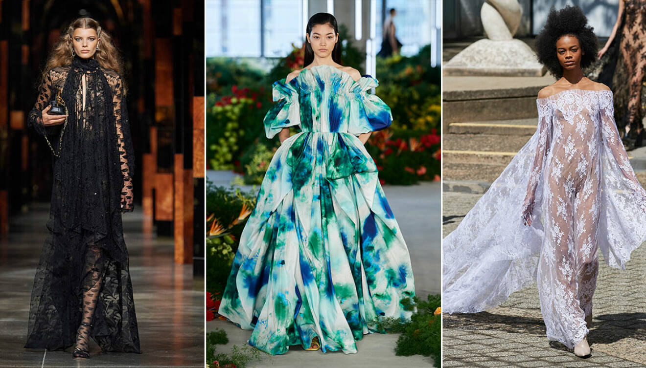 Vackraste klänningarna från de internationella modeveckorna