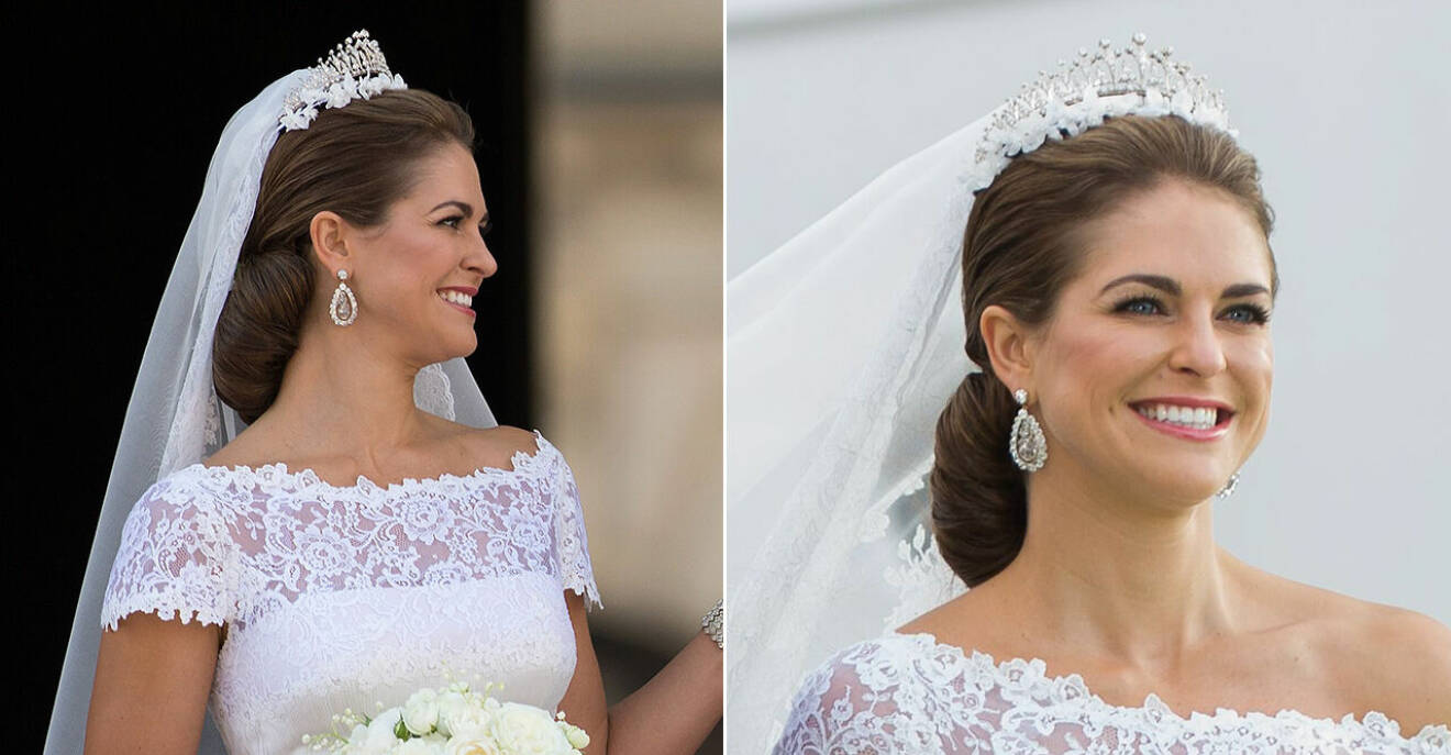 Prinsessan Madeleine vid bröllopet 2013.