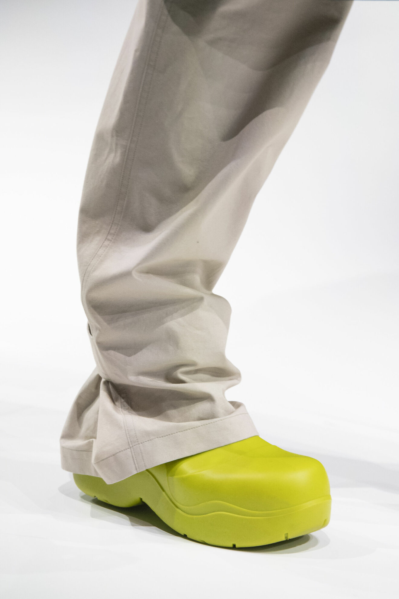 Limegröna puddle boots, stövlar från Bottega Veneta.