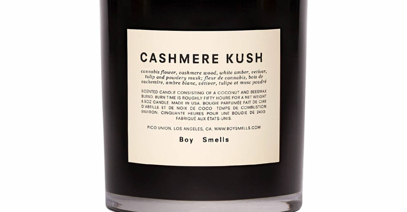 Doftljus Cashmere Kush från Boy Smells.