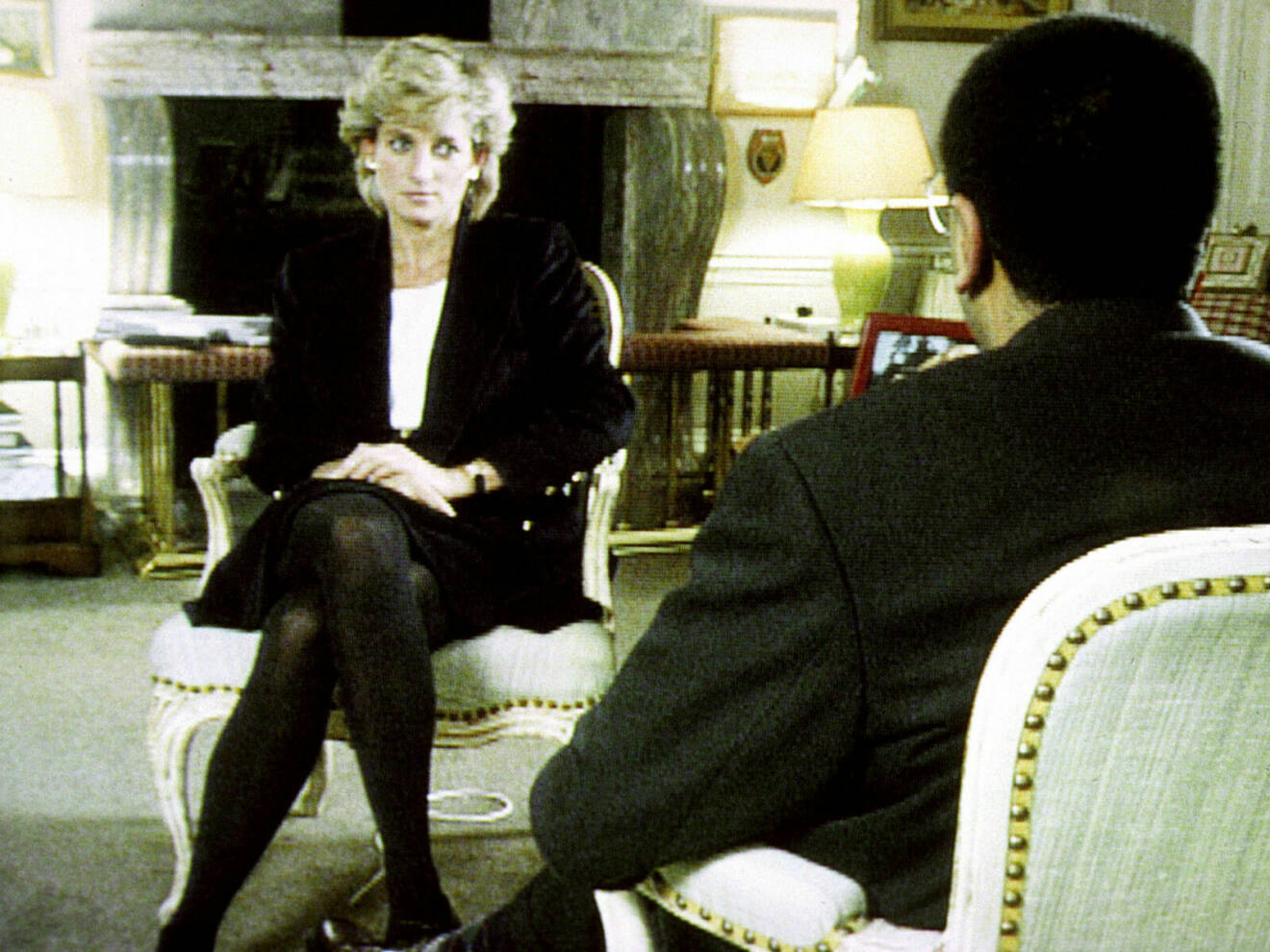 Diana i den omtalade intervju med Martin Bashir 1995.