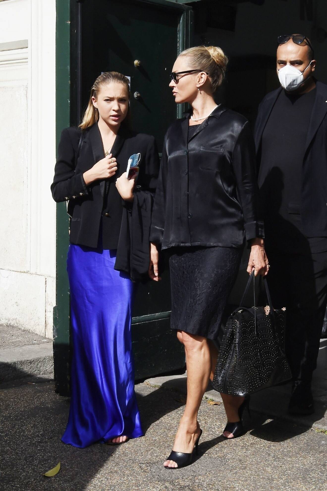 Lila Moss och Kate Moss turistar i Vatikanstaten.