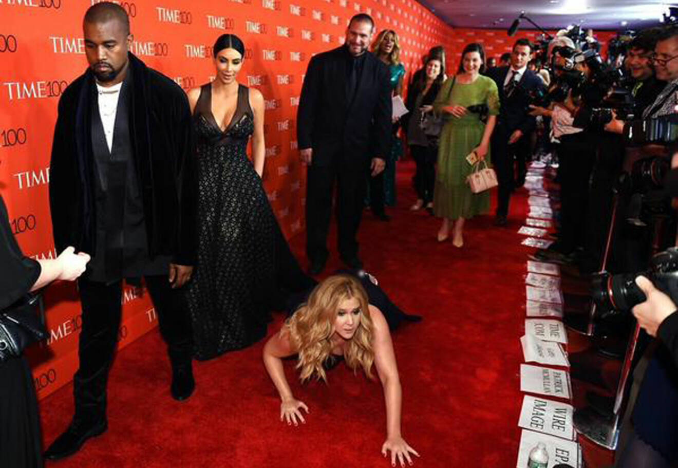 Amy Schumer, Kim Kardashian och Kanye West