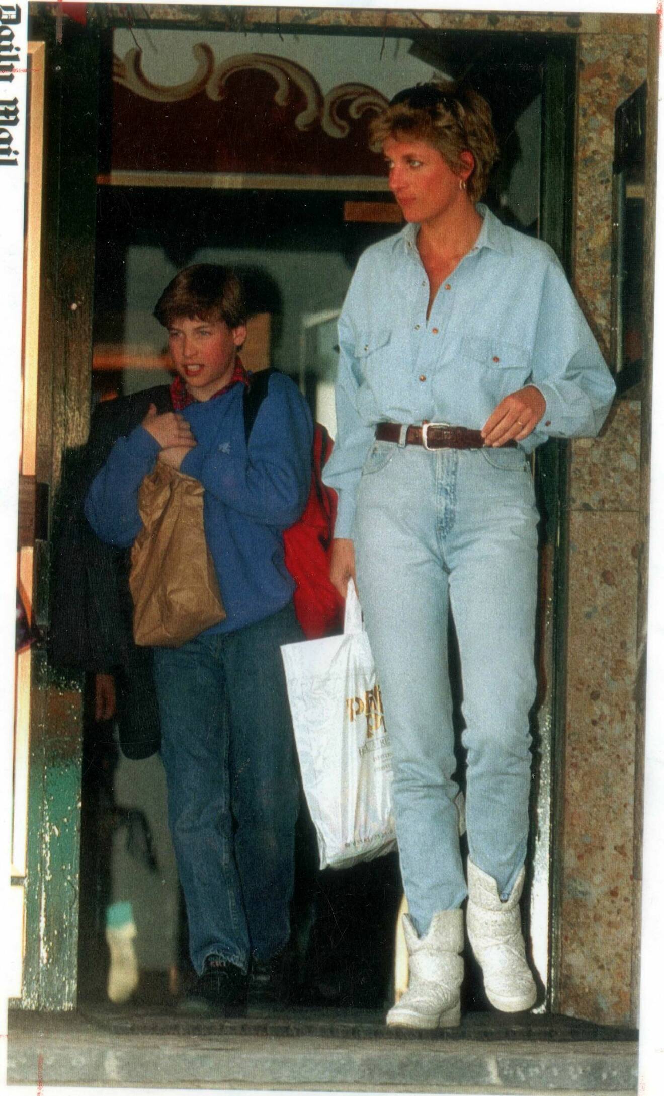 Diana i denim på denim, i Österrike 1994.