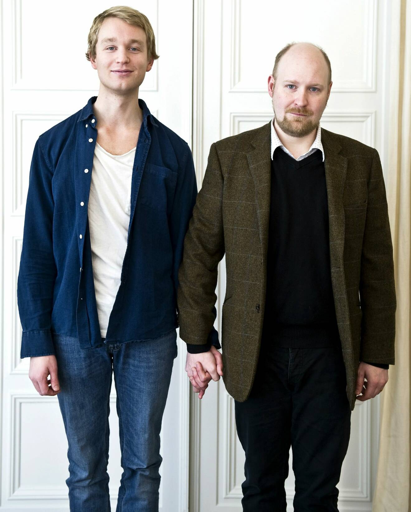 Björn Gustafsson och Henrik Dorsin i tv-serien Kontoret.