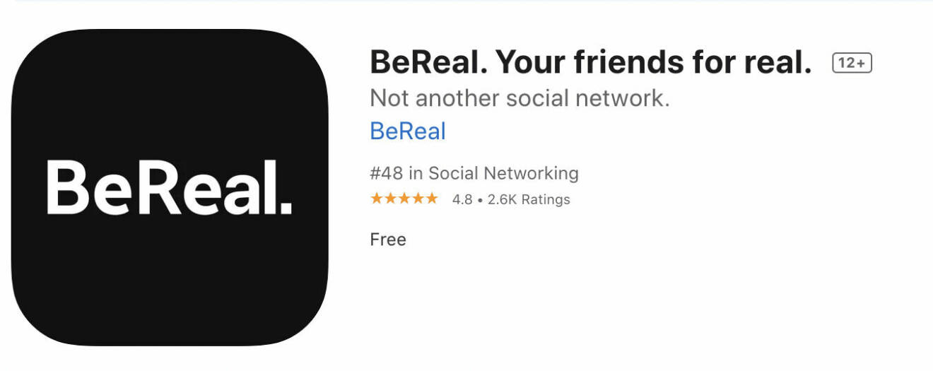 BeReal appens logga