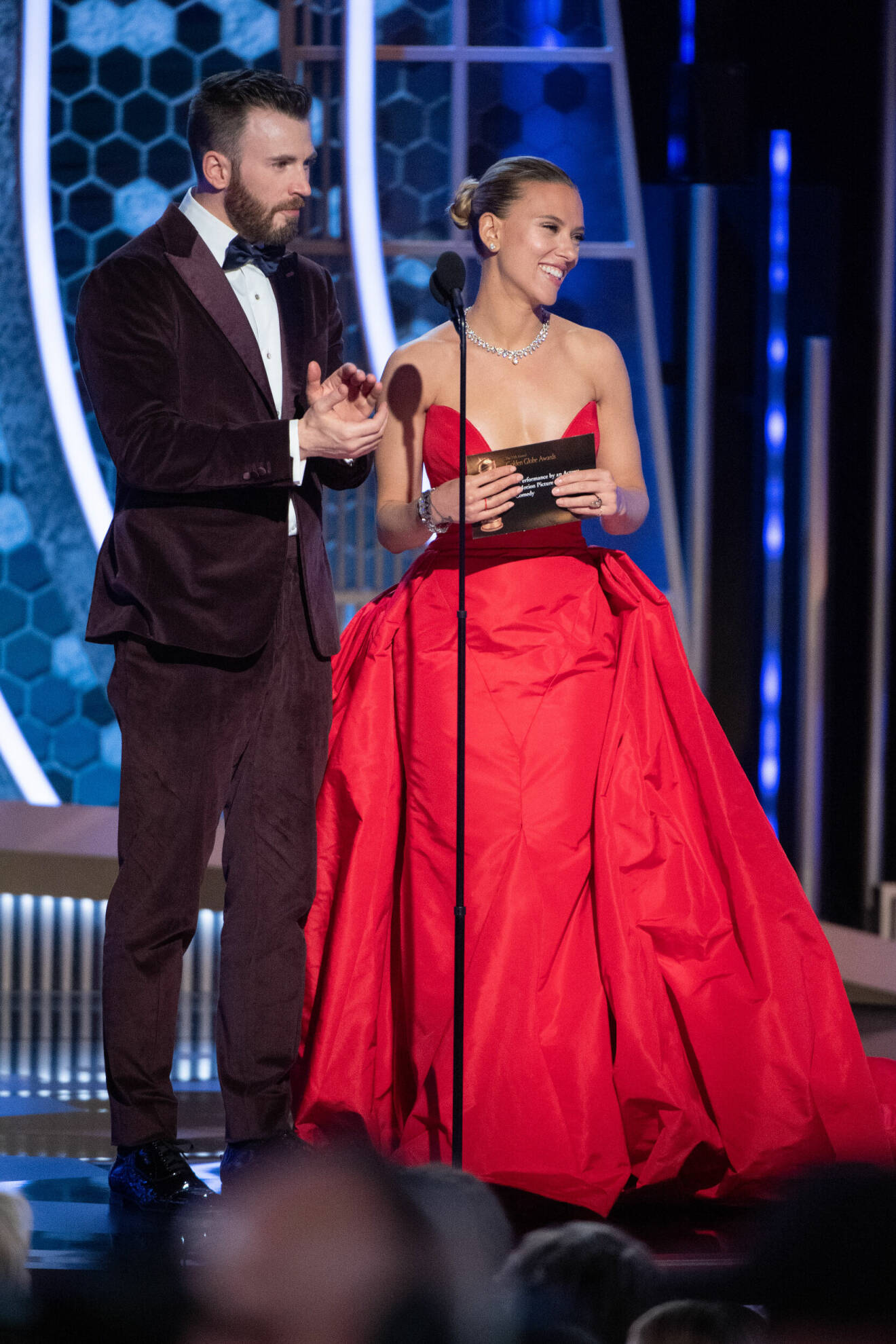 Chris Evans och Scarlett Johansson