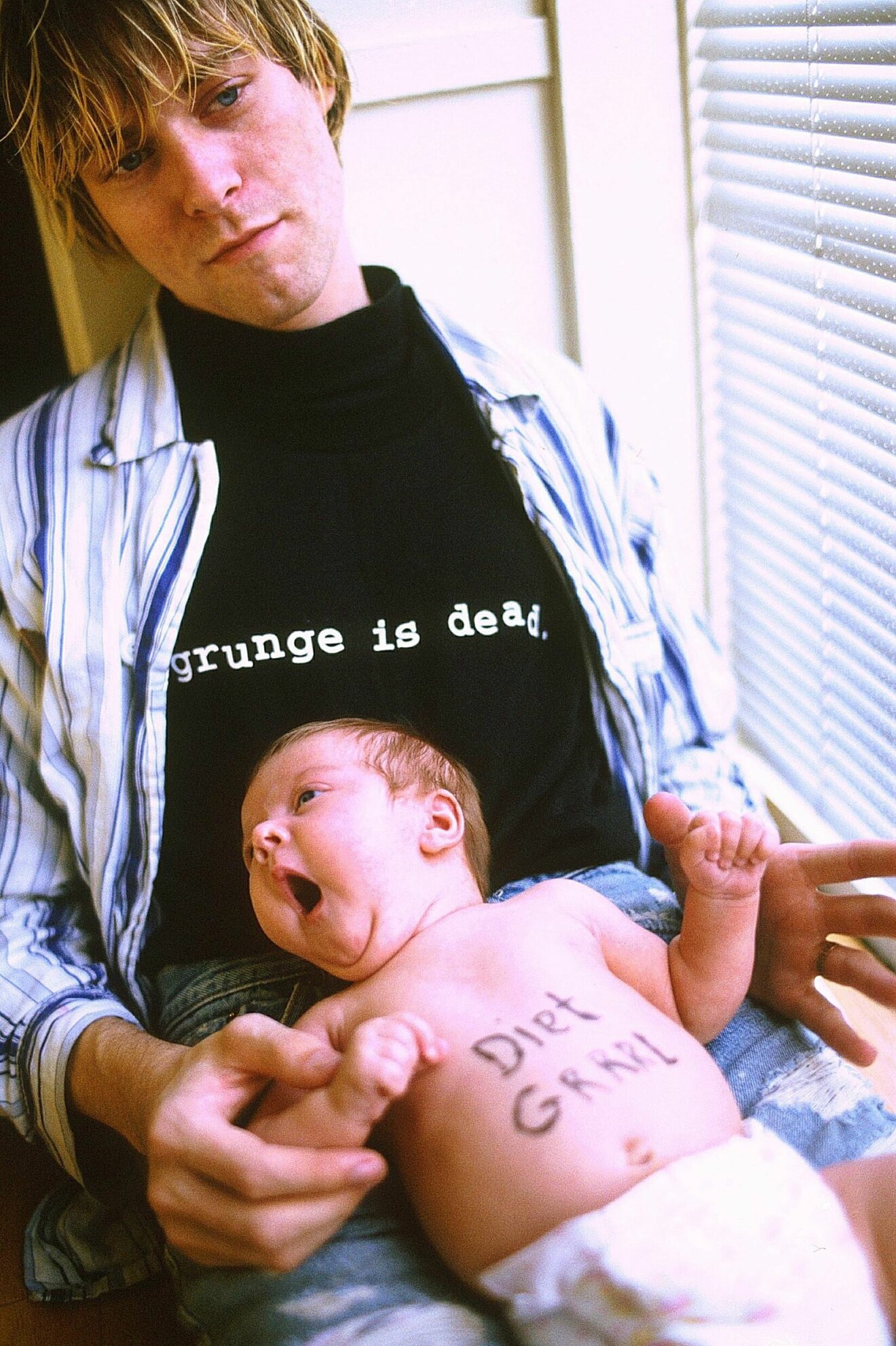 Kurt Cobain och dottern Frances Bean