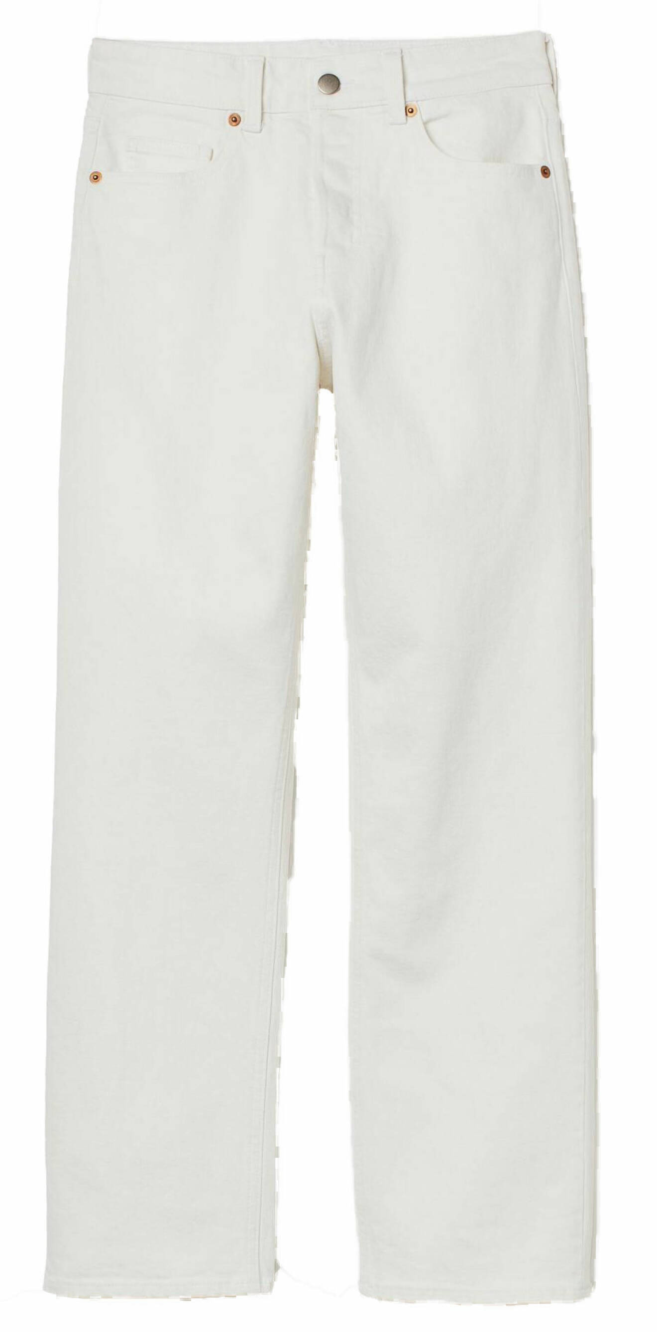 vita raka jeans från H&amp;M.