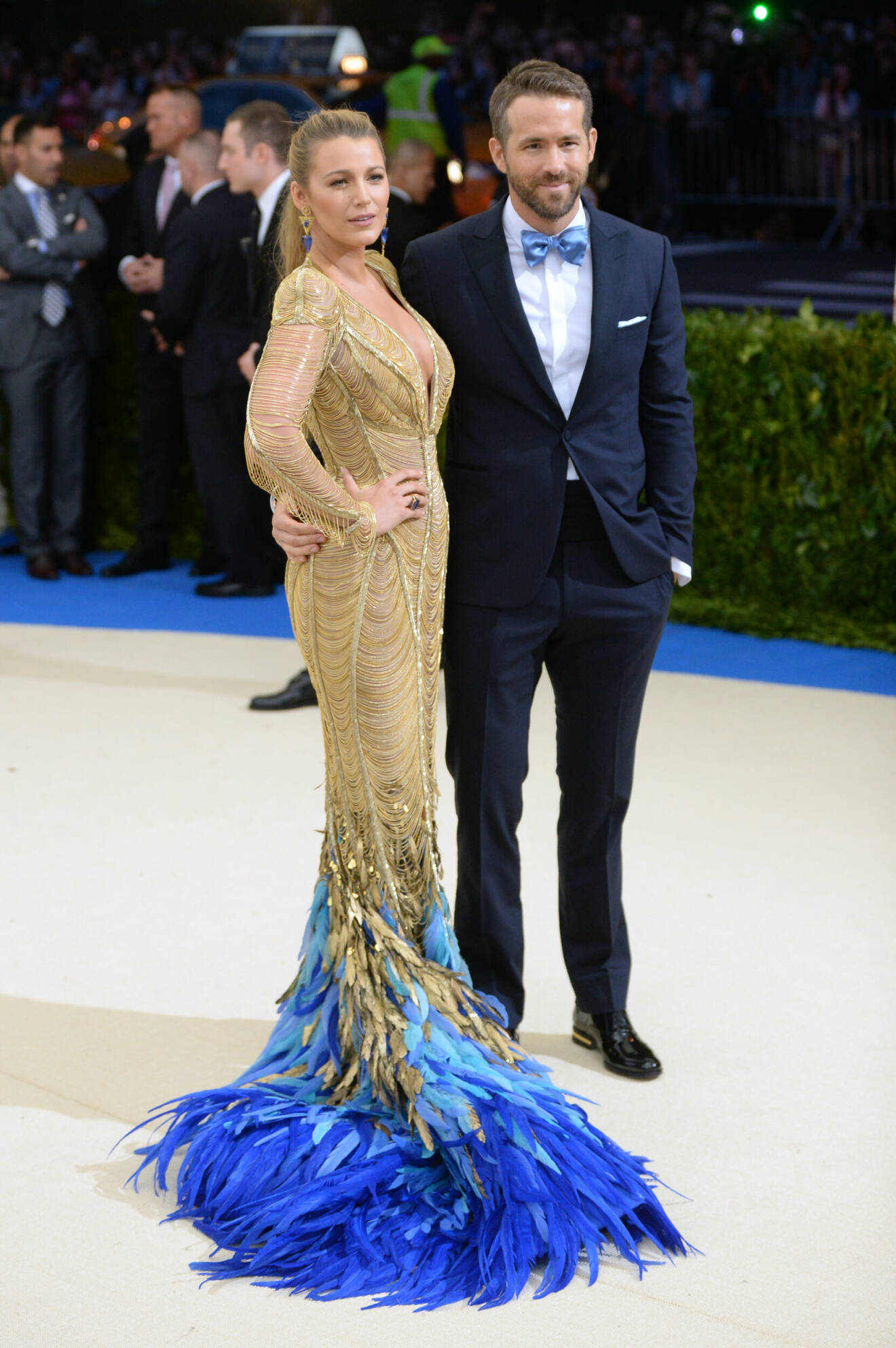 Blake Lively och Ryan Reynolds på Met-galan 2017