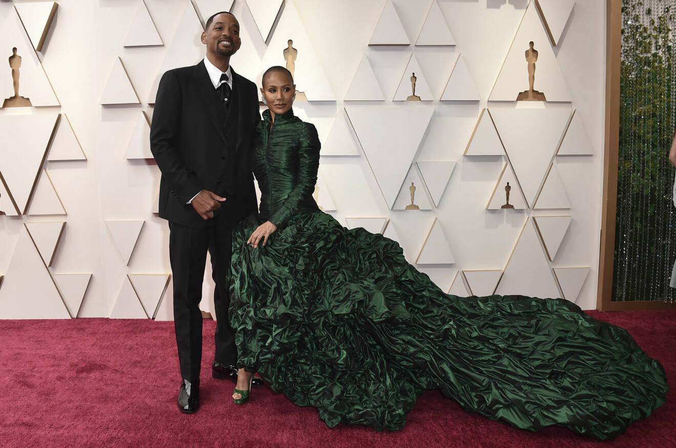 Will Smith och Jada Pinkett Smith på Oscarsgalan 2022