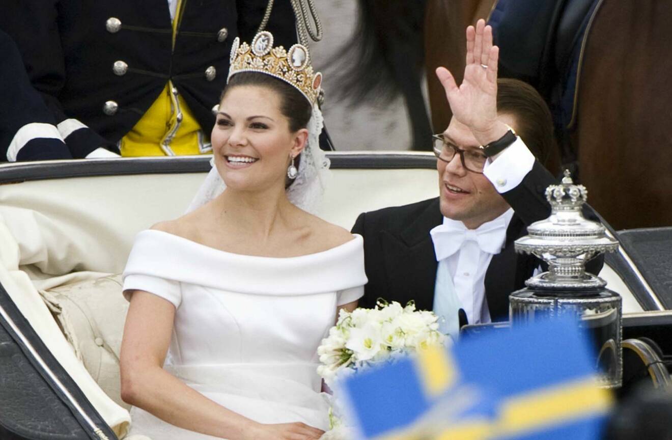 Kronprinsessan Victoria och prins Daniel gifte sig 19 juni 2010.