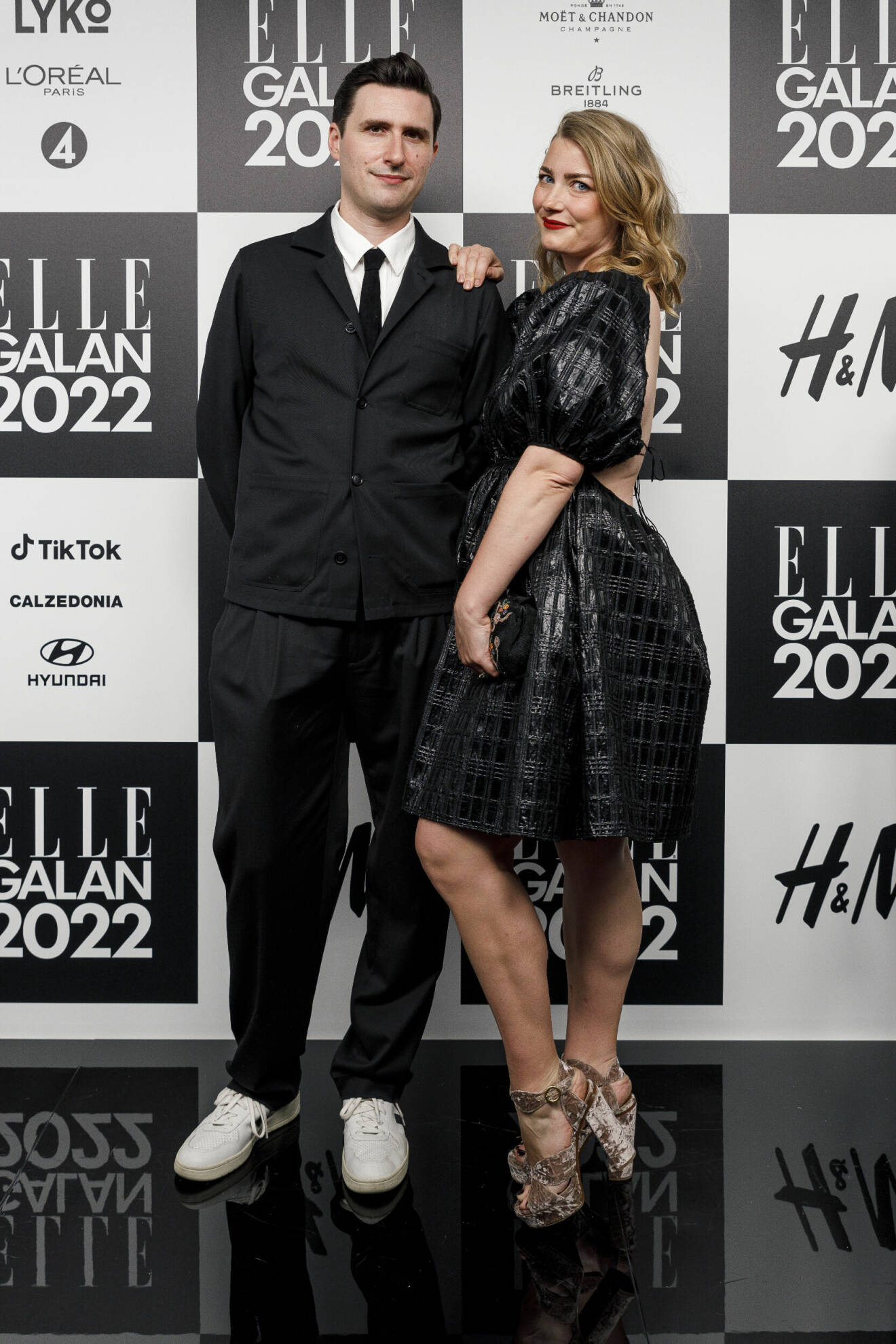 Elsa Billgren och maken Pontus De Wolfe på ELLE-galan 2022