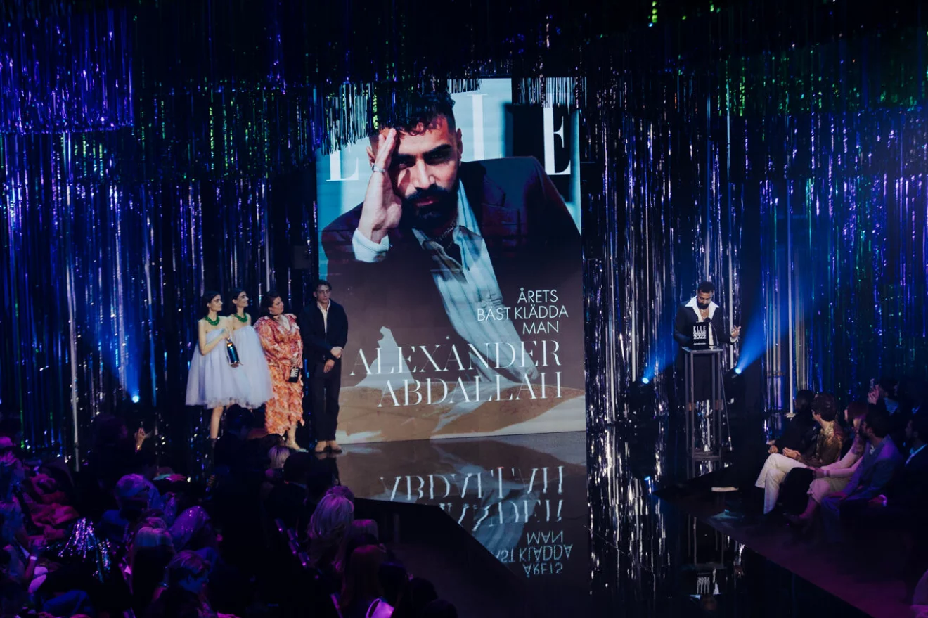ELLE-galan 2022, Alexander Abdallah utsågs till Årets bäst klädda man.