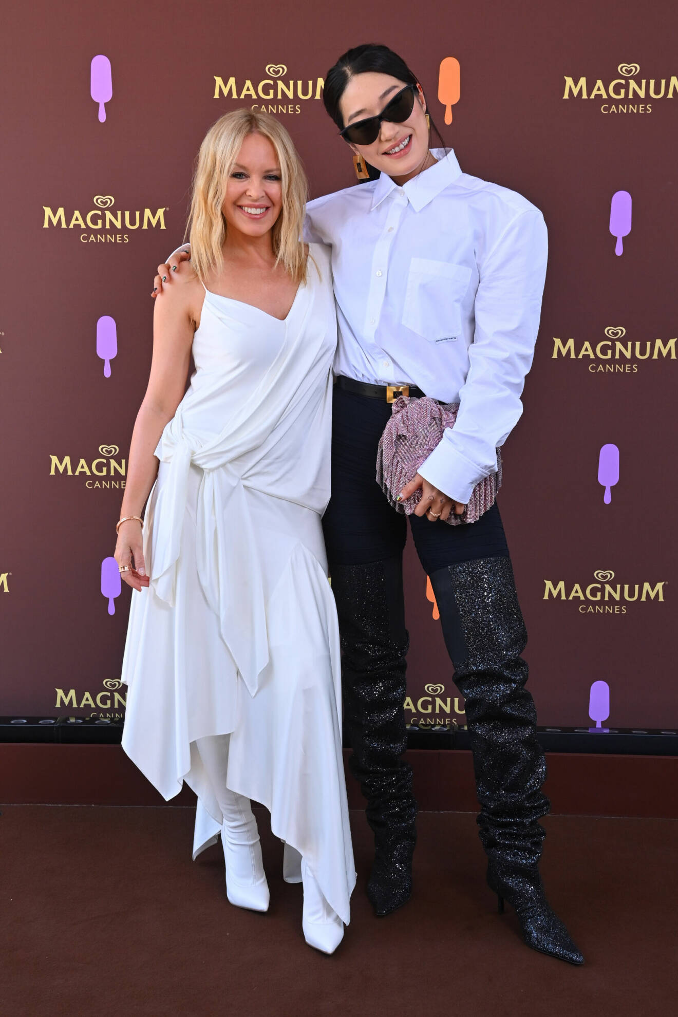 Kylie Minogue och Peggy Gou i Cannes