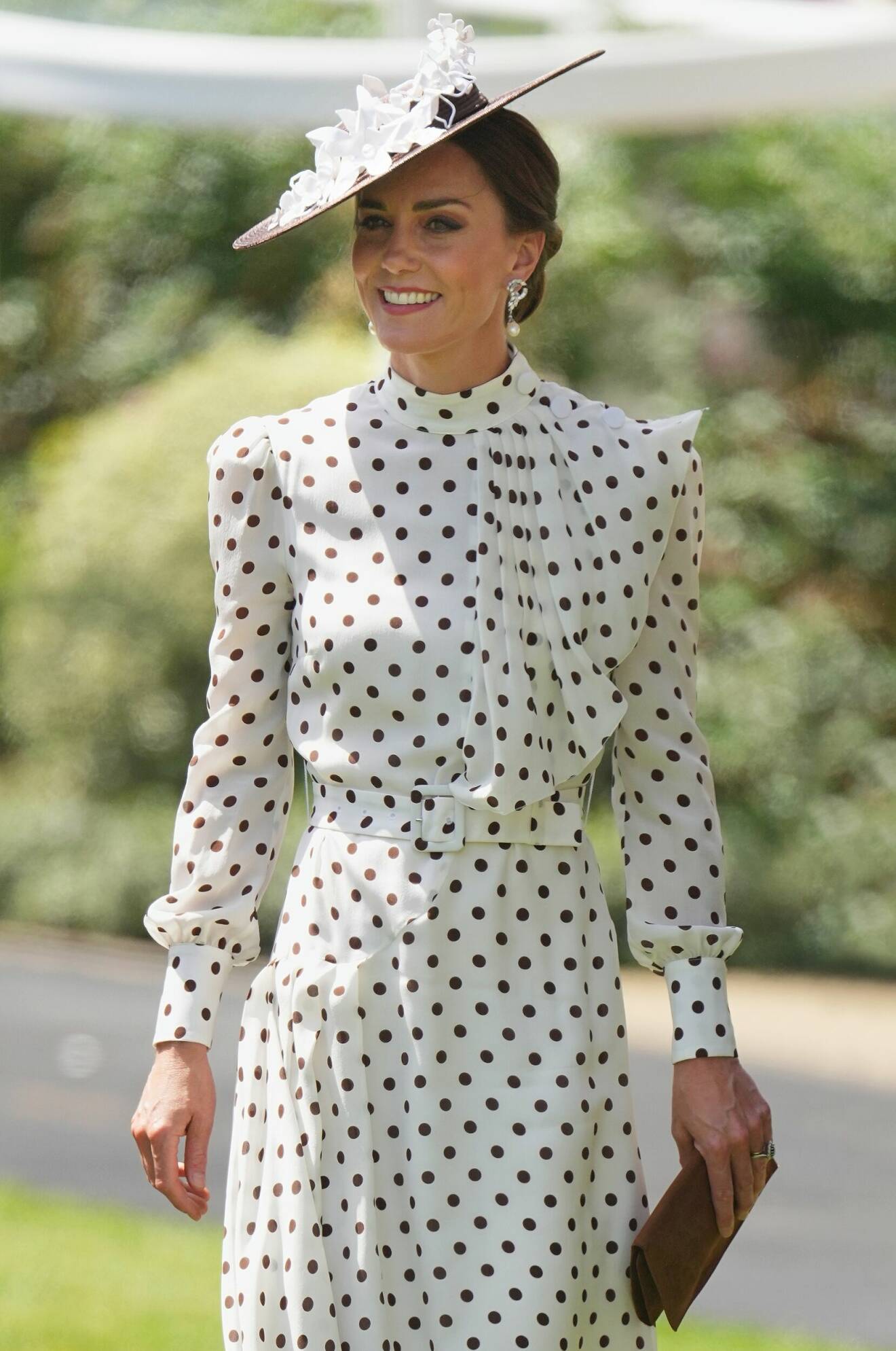 Kate Middleton i prickig klänning på Royal Ascot 2022