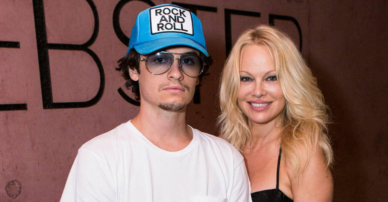 Pamela Anderson med sonen