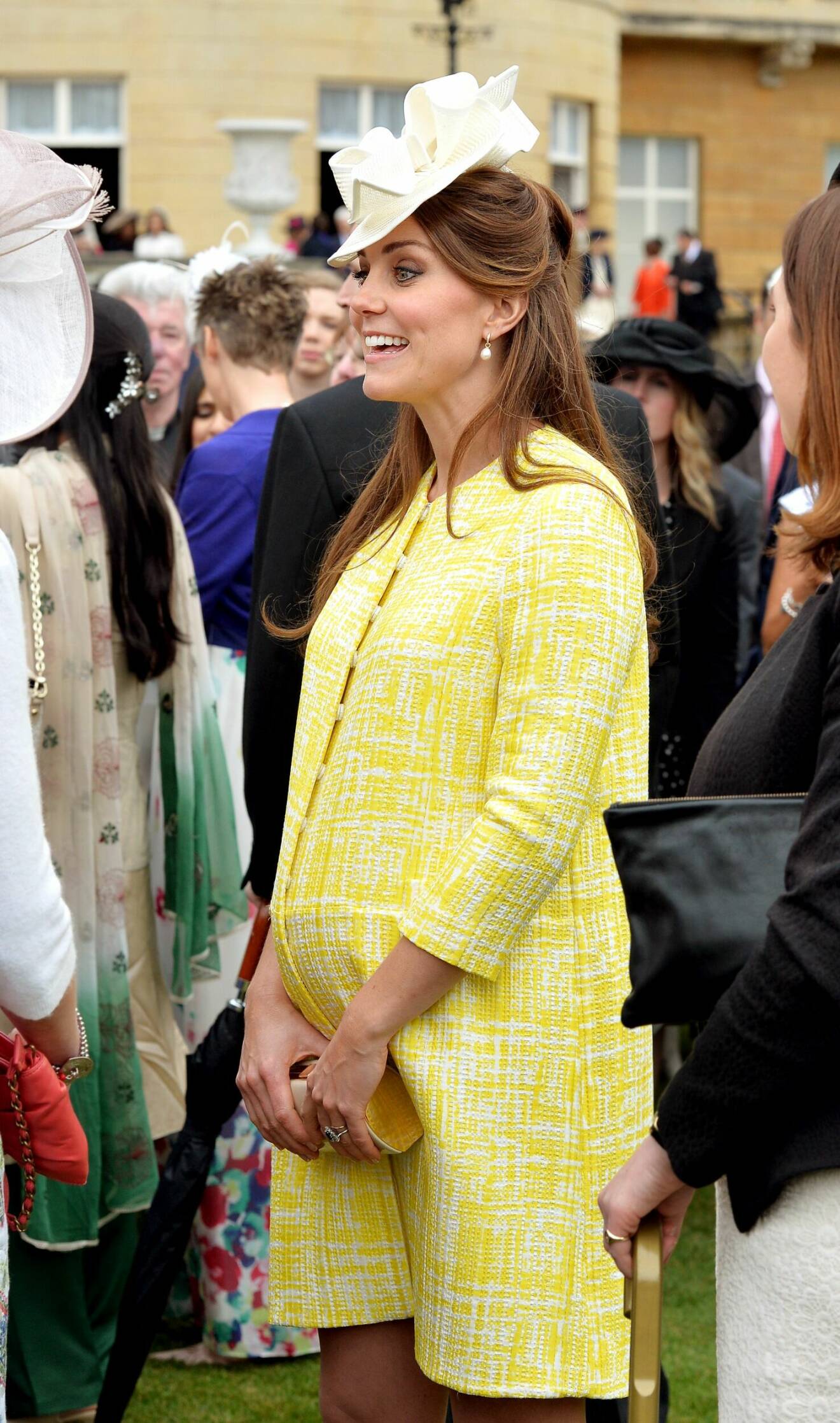 Kate Middleton gravid 2013 gul look