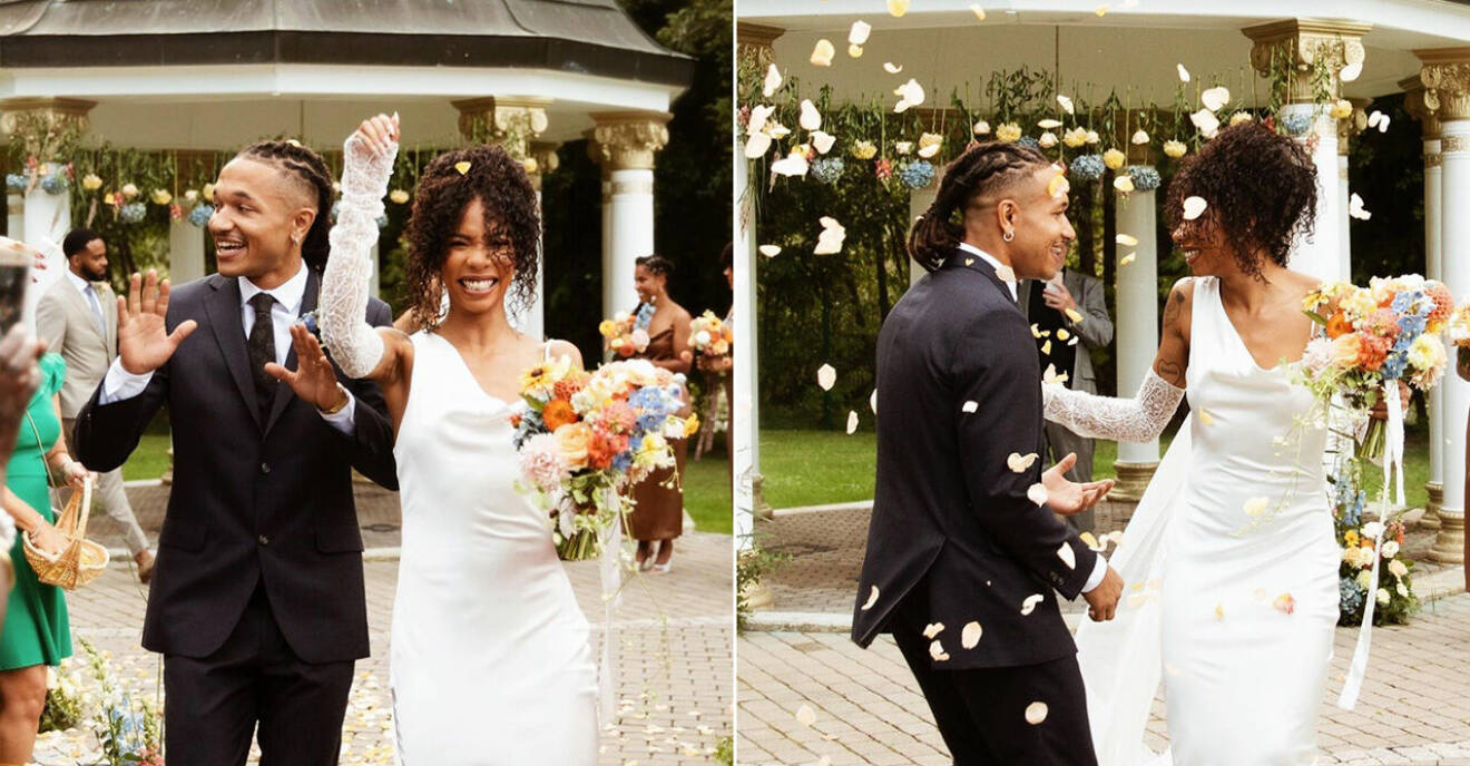 Janice Kavander och Marvin Asante har gift sig