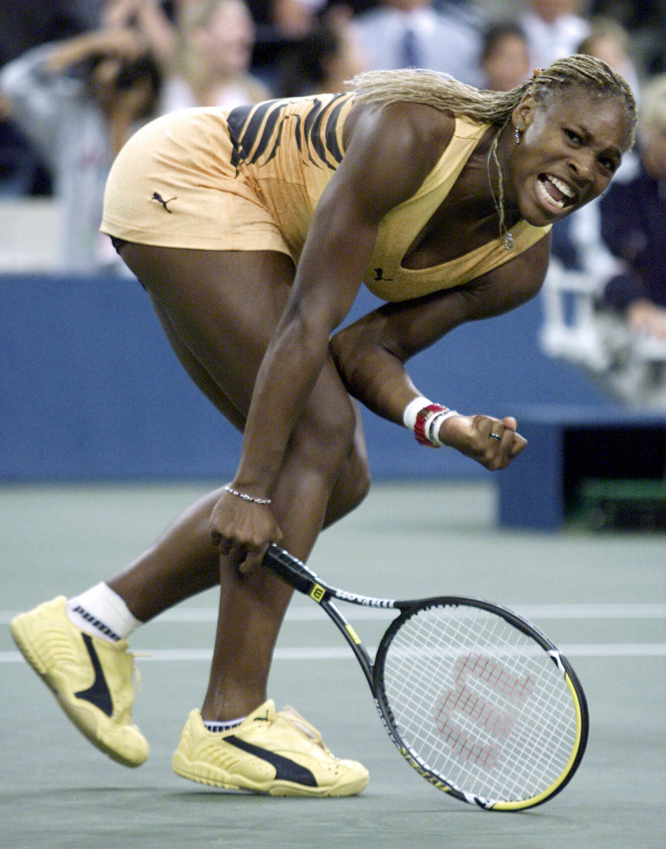 Serena Williams bästa tennislooks – gul look 2001