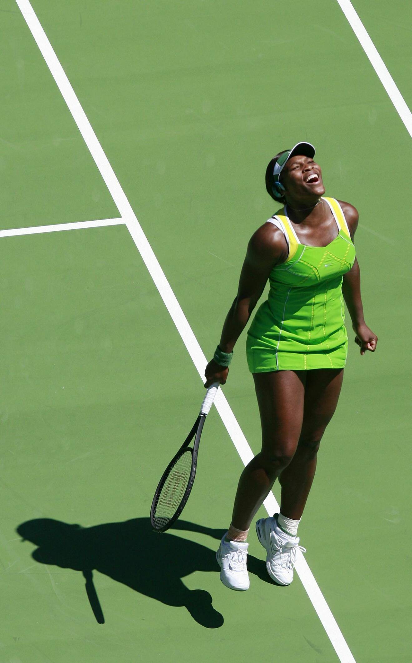 Serena Williams bästa tennislooks – grön klänning 2007