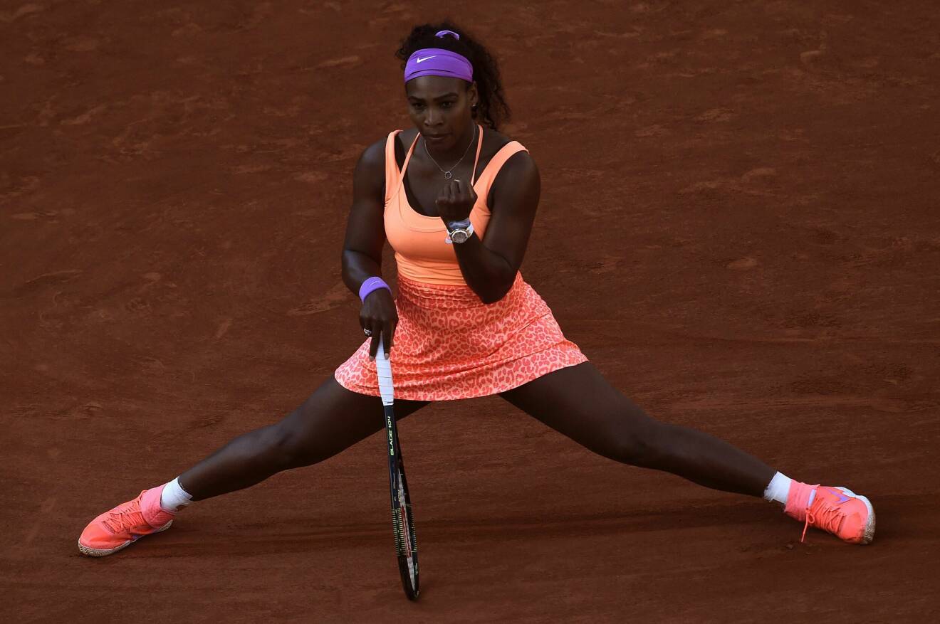 Serena Williams bästa tennislooks – orange set i nike