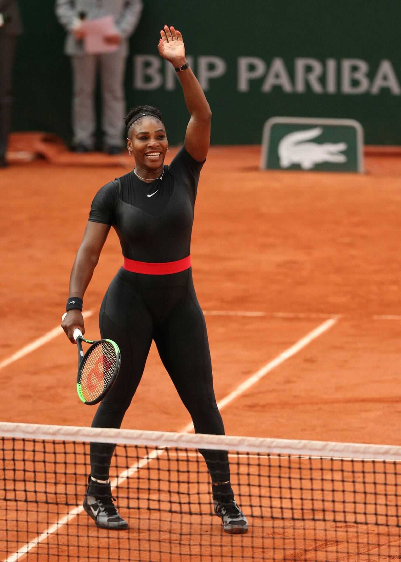 Serena Williams bästa tennislooks – svart cat suit 2018.