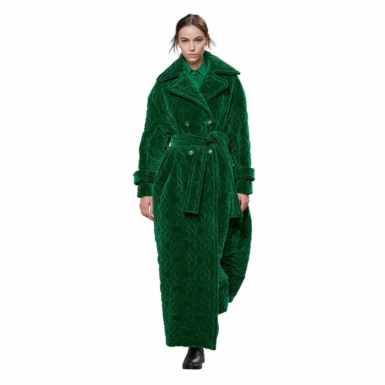 Grön lång kappa från Elie Saab