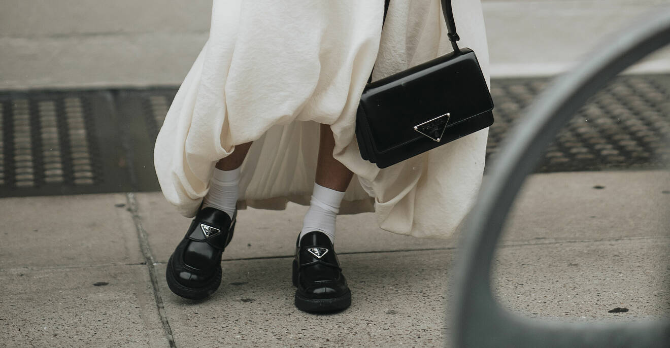 Streetstyle med loafers.
