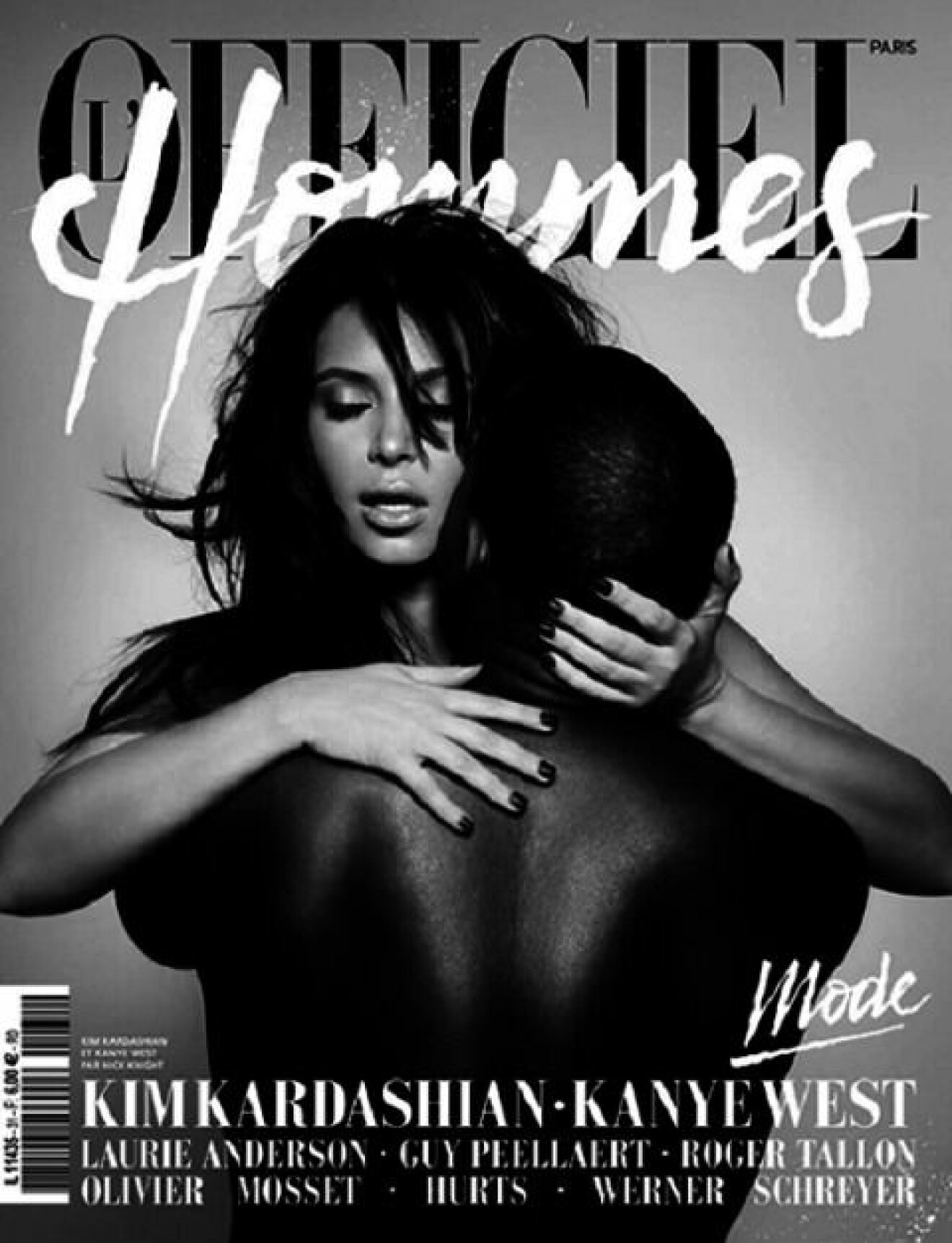 Kim och Kanye på omslaget för l'officiel 2013