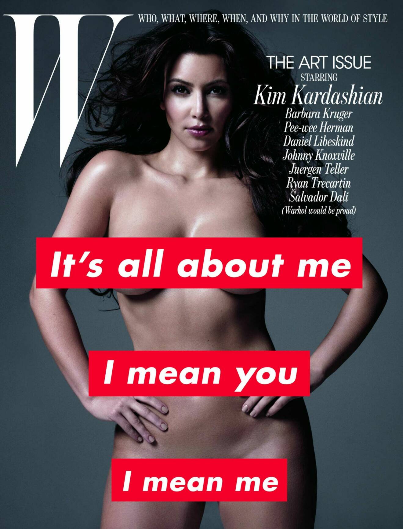 Kim Kardashian på omslaget för W Magazine 2010