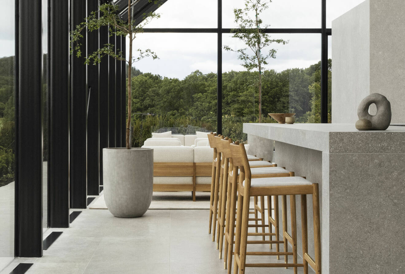 Nya restaurang Äng stilrena inredning är skapad av av Norm Architects luftiga och stilrena arkitektur.