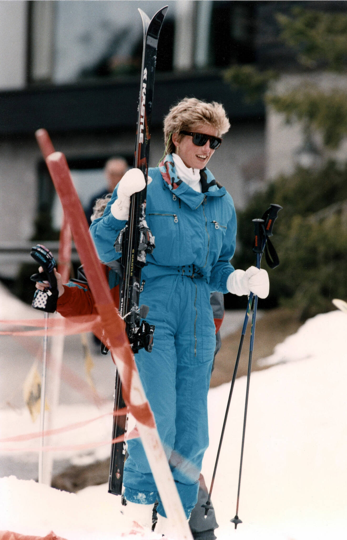 Diana på skidsemester 1994
