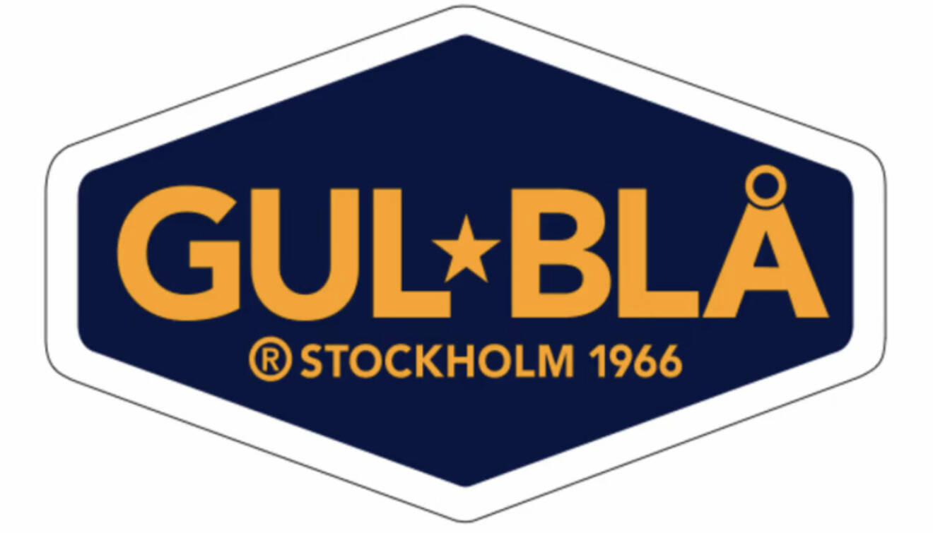 Gul &amp; Blå Stockholm logga