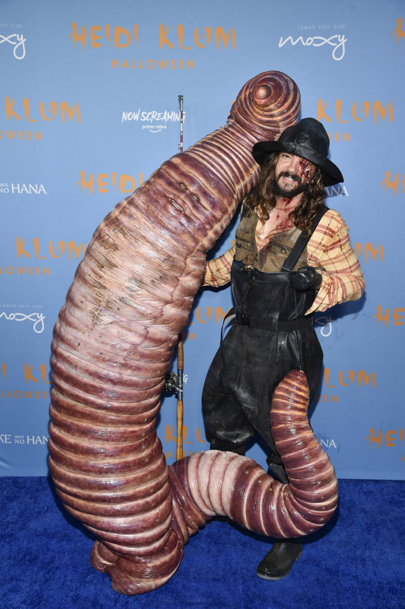 Heidi Klum som mask och Tom Kaulitz som fiskare