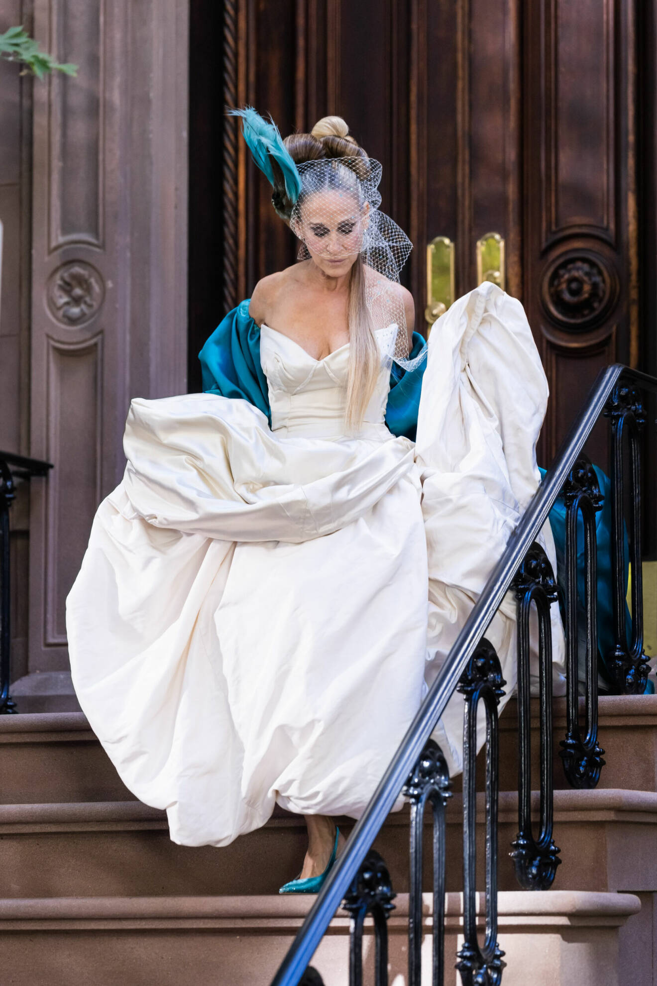 Sarah Jessica Parker i Carrie Bradshaws ikoniska brudklänning