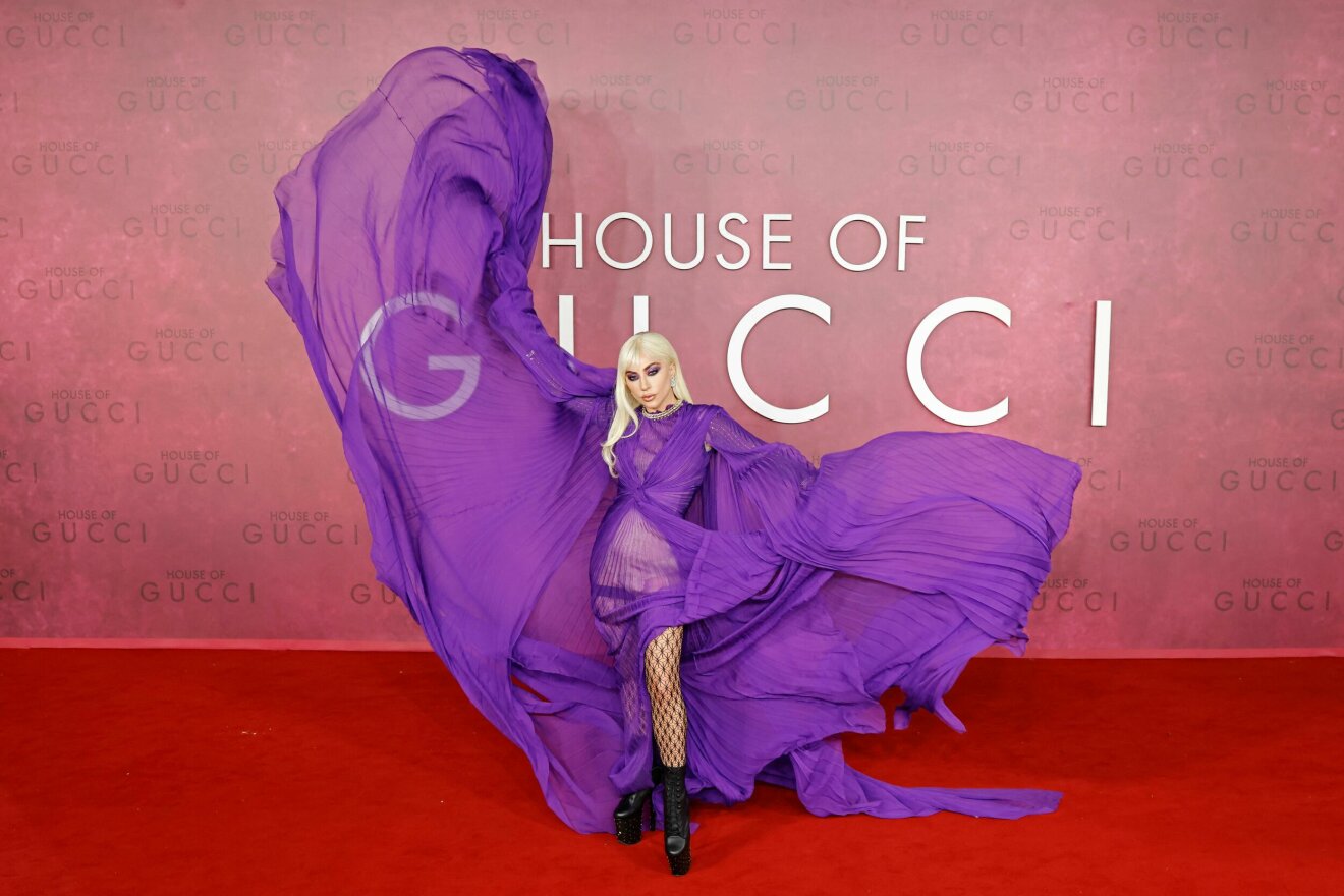 Lady Gaga på House of Gucci-premiär