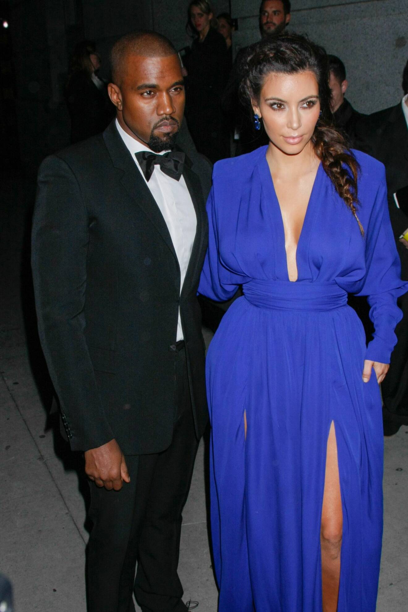 Kanye West och Kim Kardashian på Angel Ball 2012