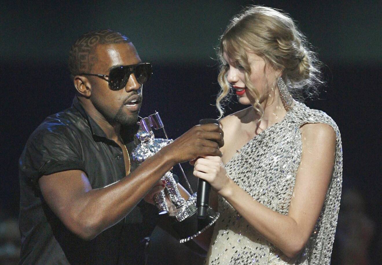 Kanye West avbryter Taylor Swifts tacktal.